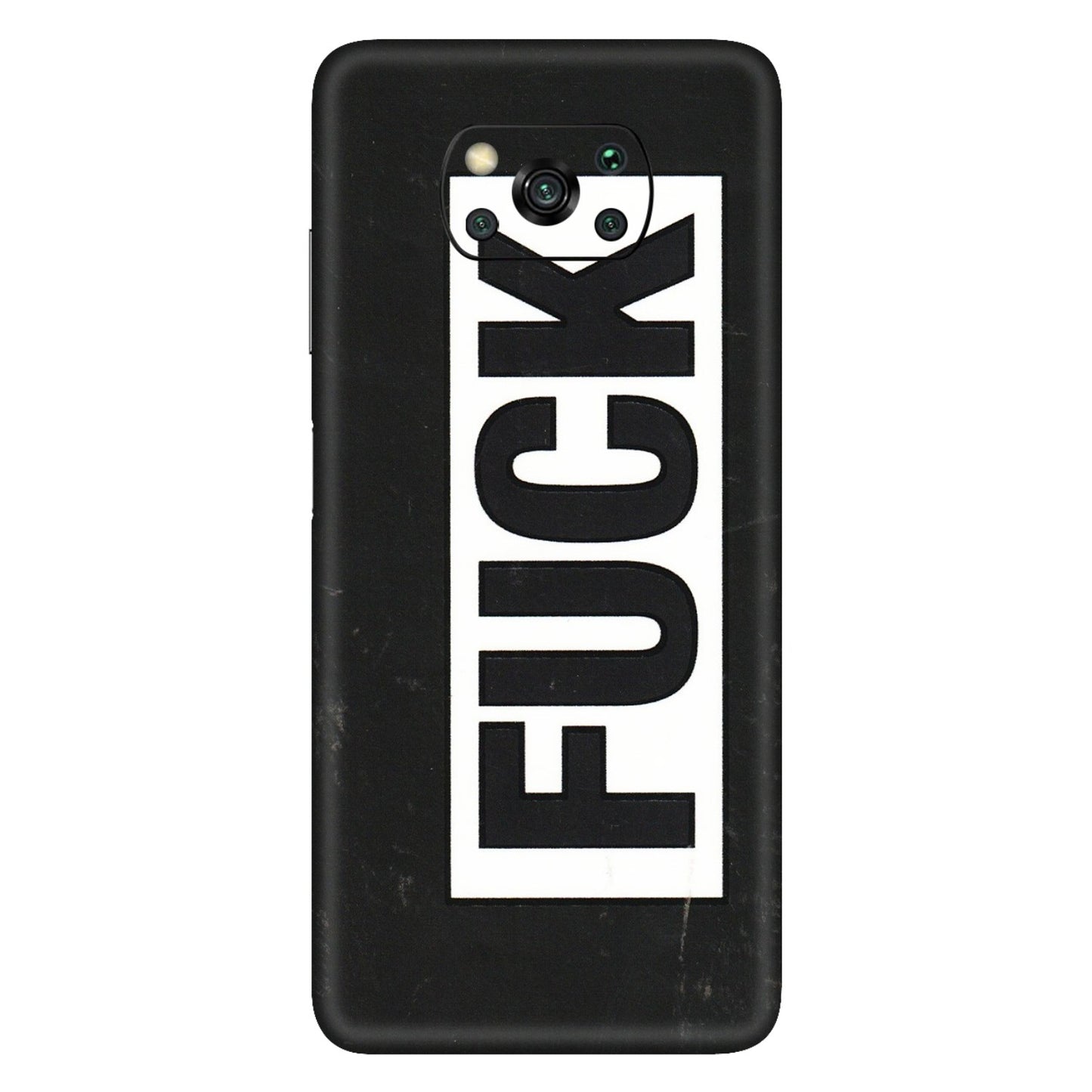 POCO Phone Skins (All Models) - The F Word - 3D Embossed Finish (L-255) Poco X3