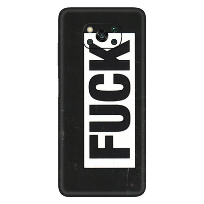POCO Phone Skins (All Models) - The F Word - 3D Embossed Finish (L-255) Poco X3