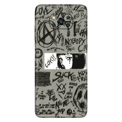POCO Phone Skins (All Models) - Never Have Love Anime - 3D Embossed Finish (L-260) Poco X3