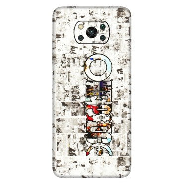 POCO Phone Skins (All Models) - One Piece Manga - 3D Embossed Finish (L-26) Poco X3