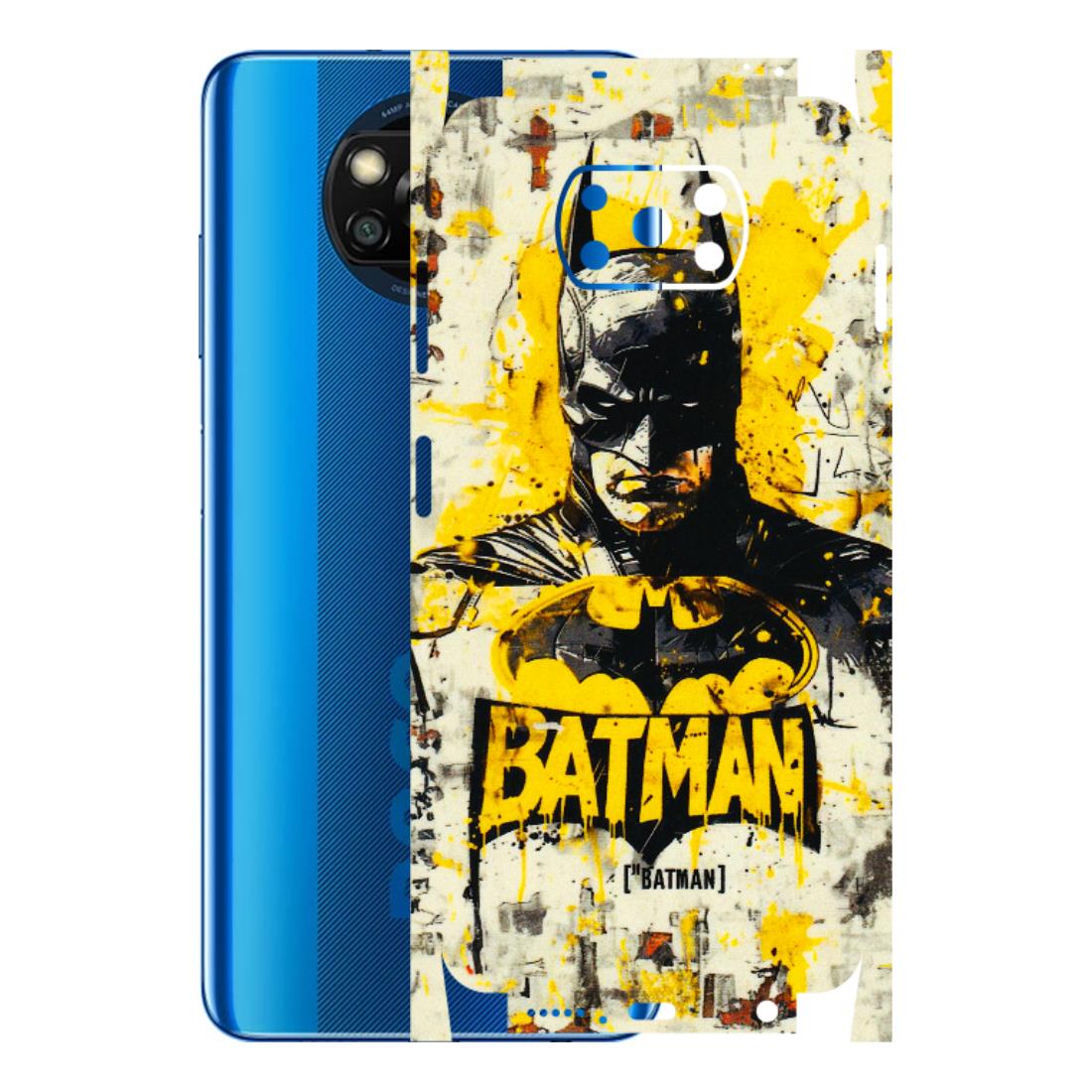 POCO Phone Skins (All Models) - Batman Yellow BT - 3D Embossed Finish (L-304) Poco X3