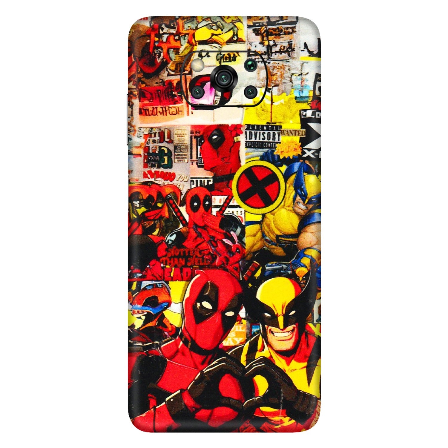 POCO Phone Skins (All Models) - Spidy Wolverine - 3D Embossed Finish (L-310) Poco X3