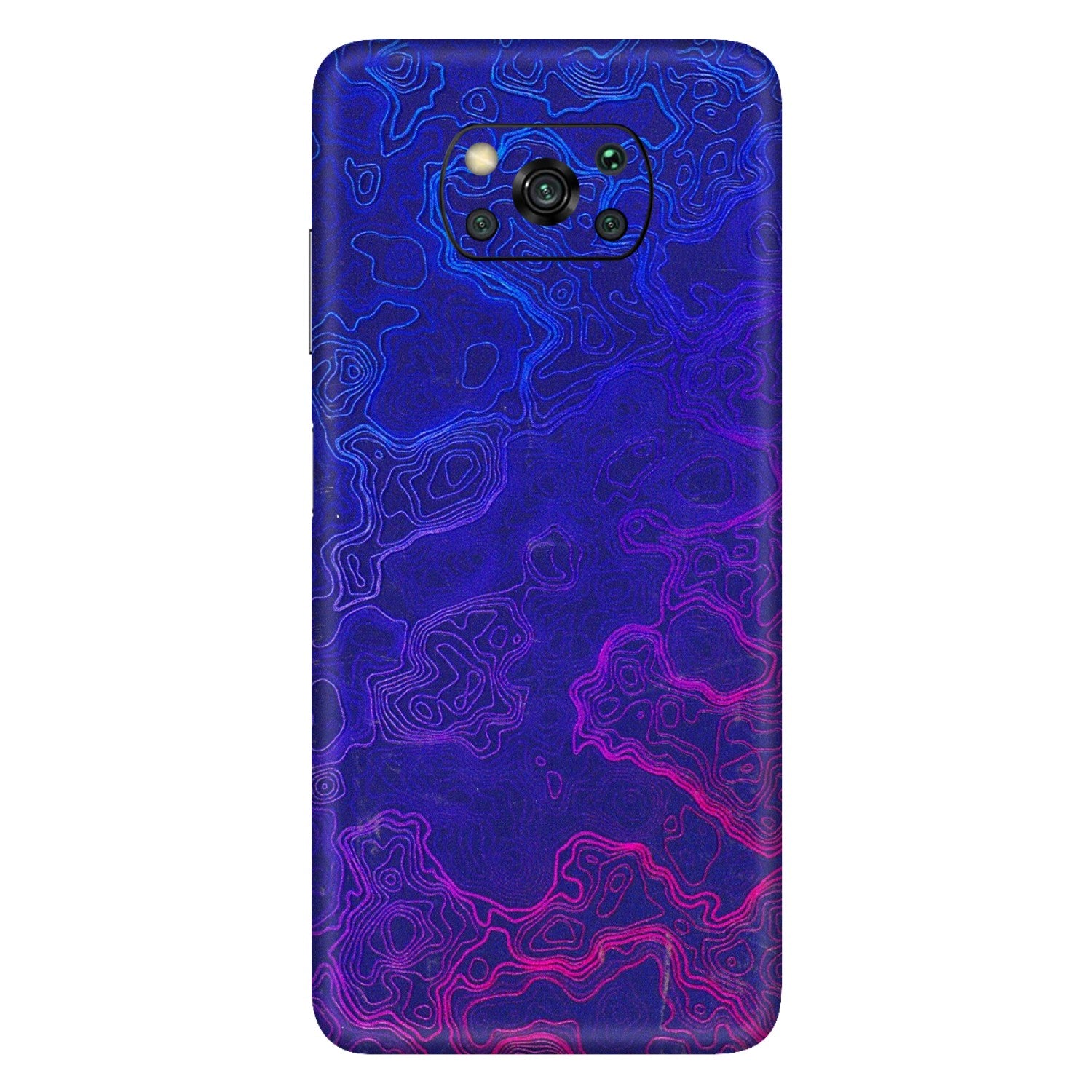 POCO Phone Skins (All Models) - Purple Ripples Swirl - 3D Embossed Finish (L-314) Poco X3