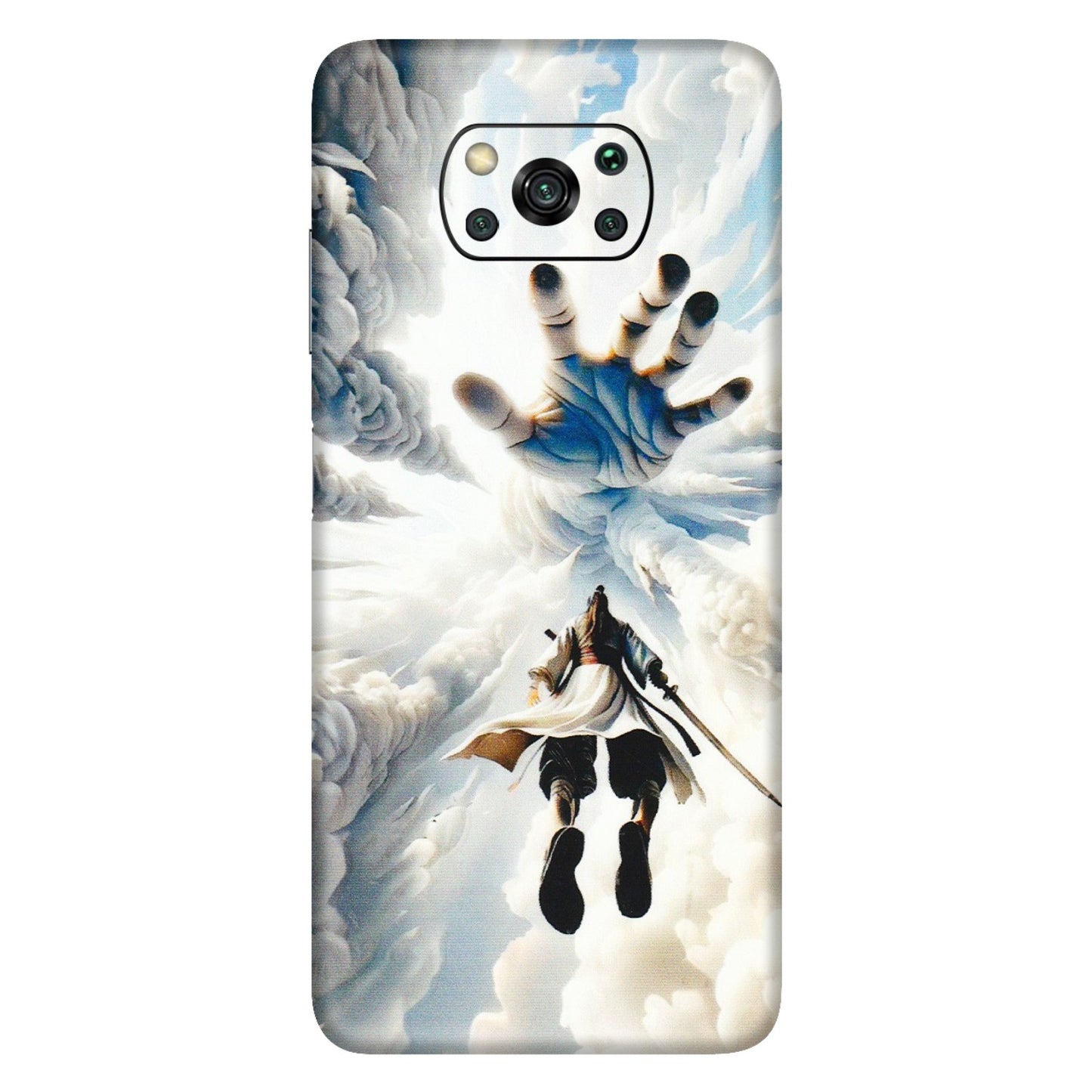 POCO Phone Skins (All Models) - Big Hand With Monkey King - 3D Embossed Finish (L-323) Poco X3