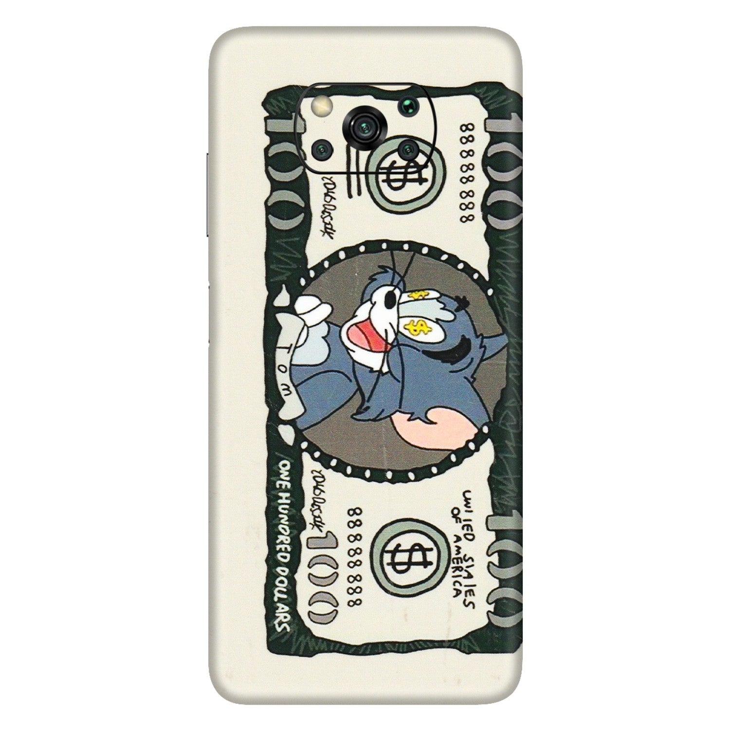 POCO Phone Skins (All Models) - Tom Hundred Dollar - 3D Embossed Finish (L-324) Poco X3