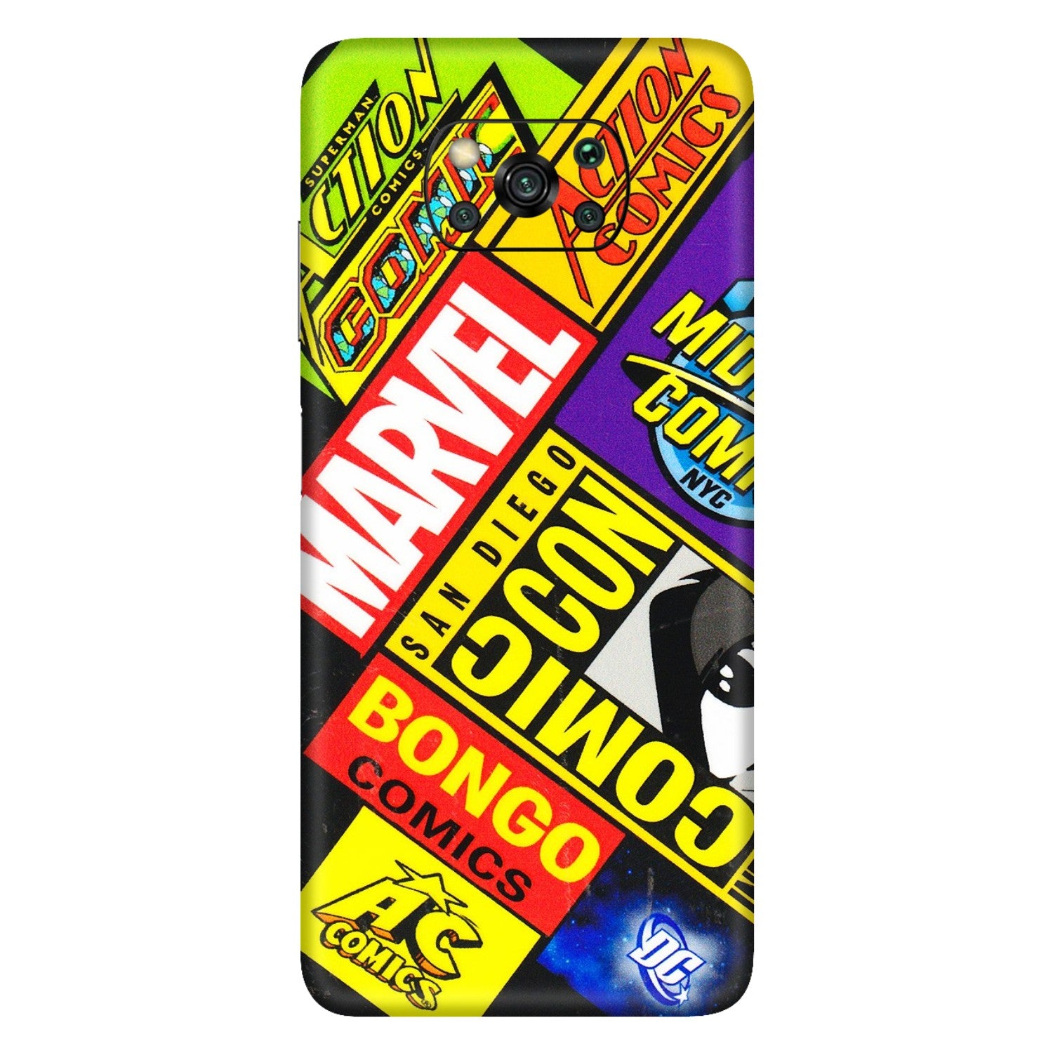 POCO Phone Skins (All Models) - Bongo Comic Con - 3D Embossed Finish (L-325) Poco X3