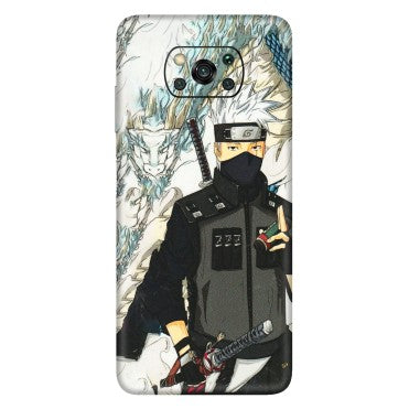 POCO Phone Skins (All Models) - Kakashi Hatake Naruto Anime - 3D Embossed Finish (L-46) Poco X3