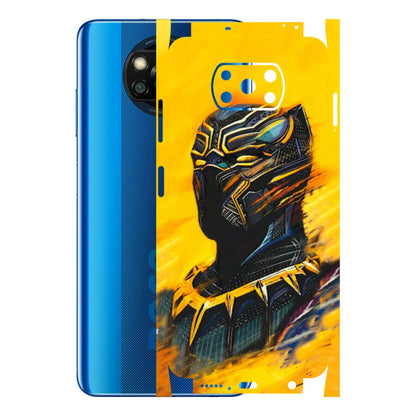 POCO Phone Skins (All Models) - Yellow Panther - 3D Embossed Finish (L-54) Poco X3