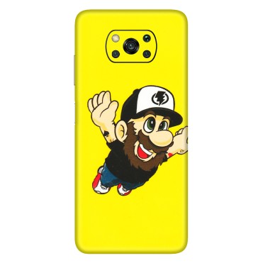 POCO Phone Skins (All Models) - Flying Beardo - 3D Embossed Finish (L-60) Poco X3