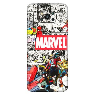 POCO Phone Skins (All Models) - Marvel Colorful Comic - 3D Embossed Finish (L-64) Poco X3