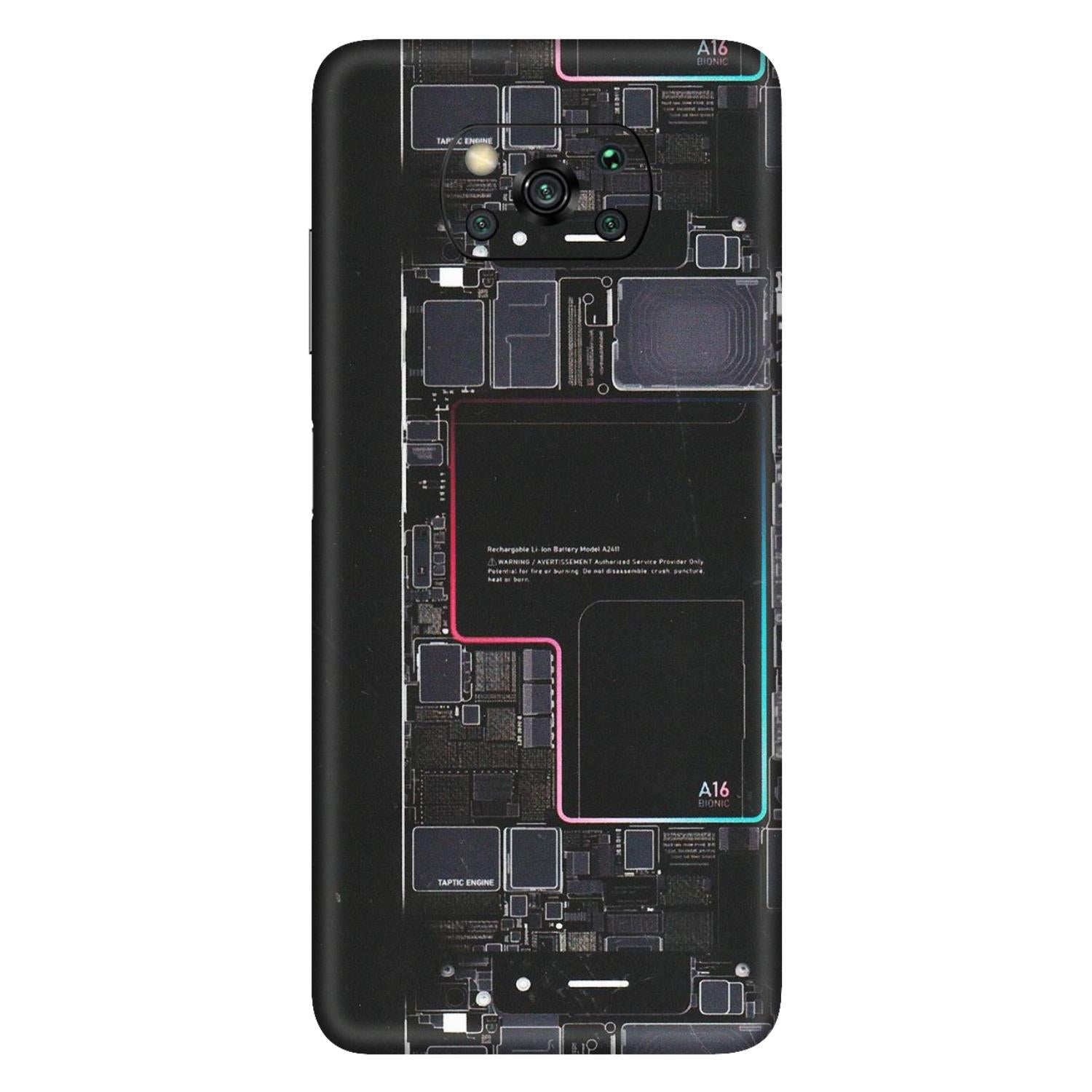 POCO Phone Skins (All Models) - Motherboard Circuit Layout - Matte Finish (M-117) Poco X3