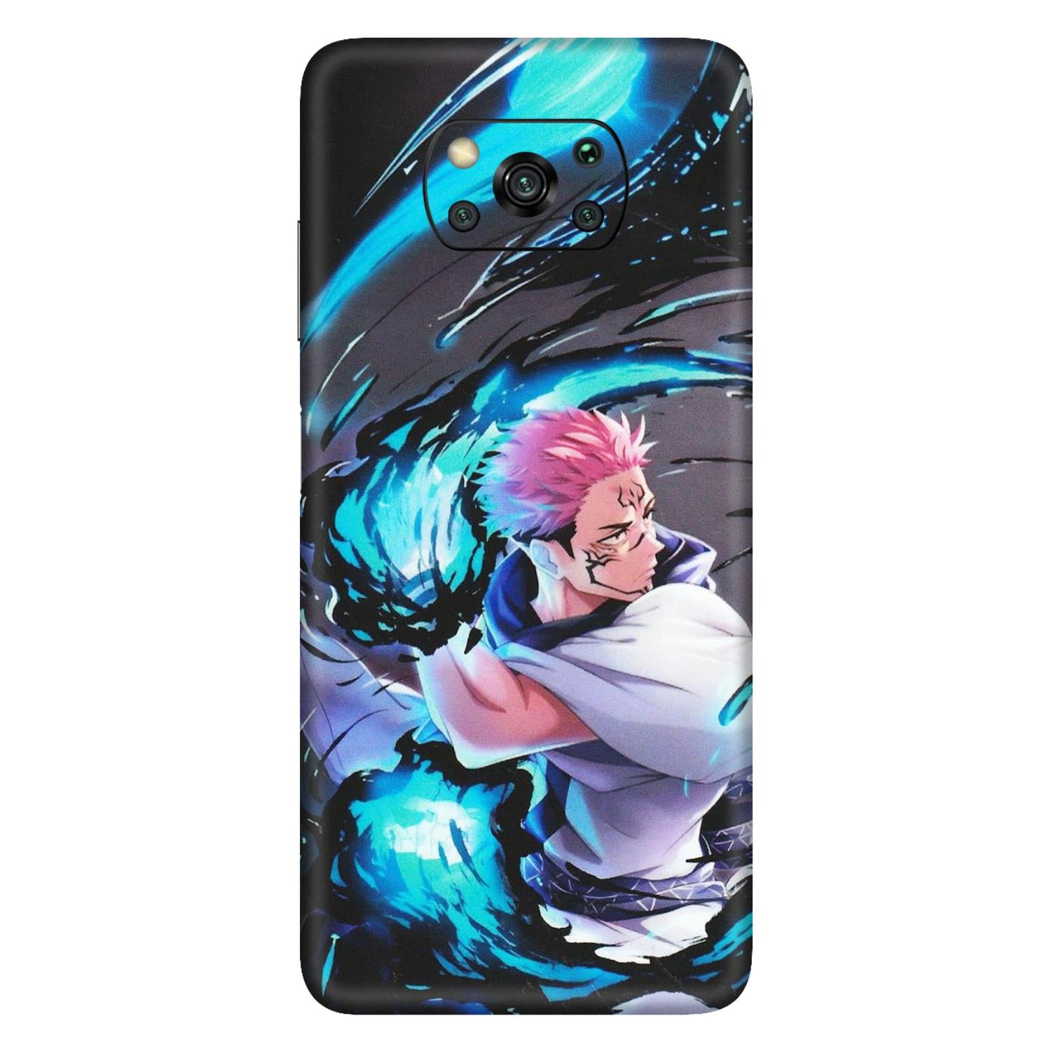 POCO Phone Skins (All Models) - New Jujutsu Kaisen Grey Blue Anime - Matte Finish (M-127) Poco X3