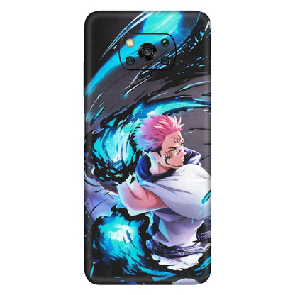 POCO Phone Skins (All Models) - New Jujutsu Kaisen Grey Blue Anime - Matte Finish (M-127) Poco X3