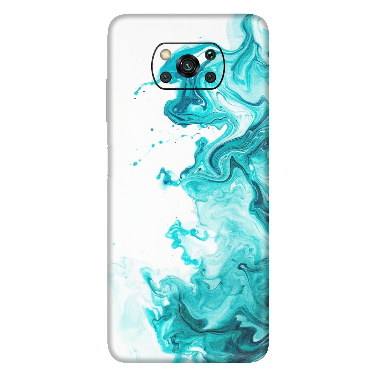 POCO Phone Skins (All Models) - Sky Blue Abstract Colour - Matte Finish (M-146) Poco X3