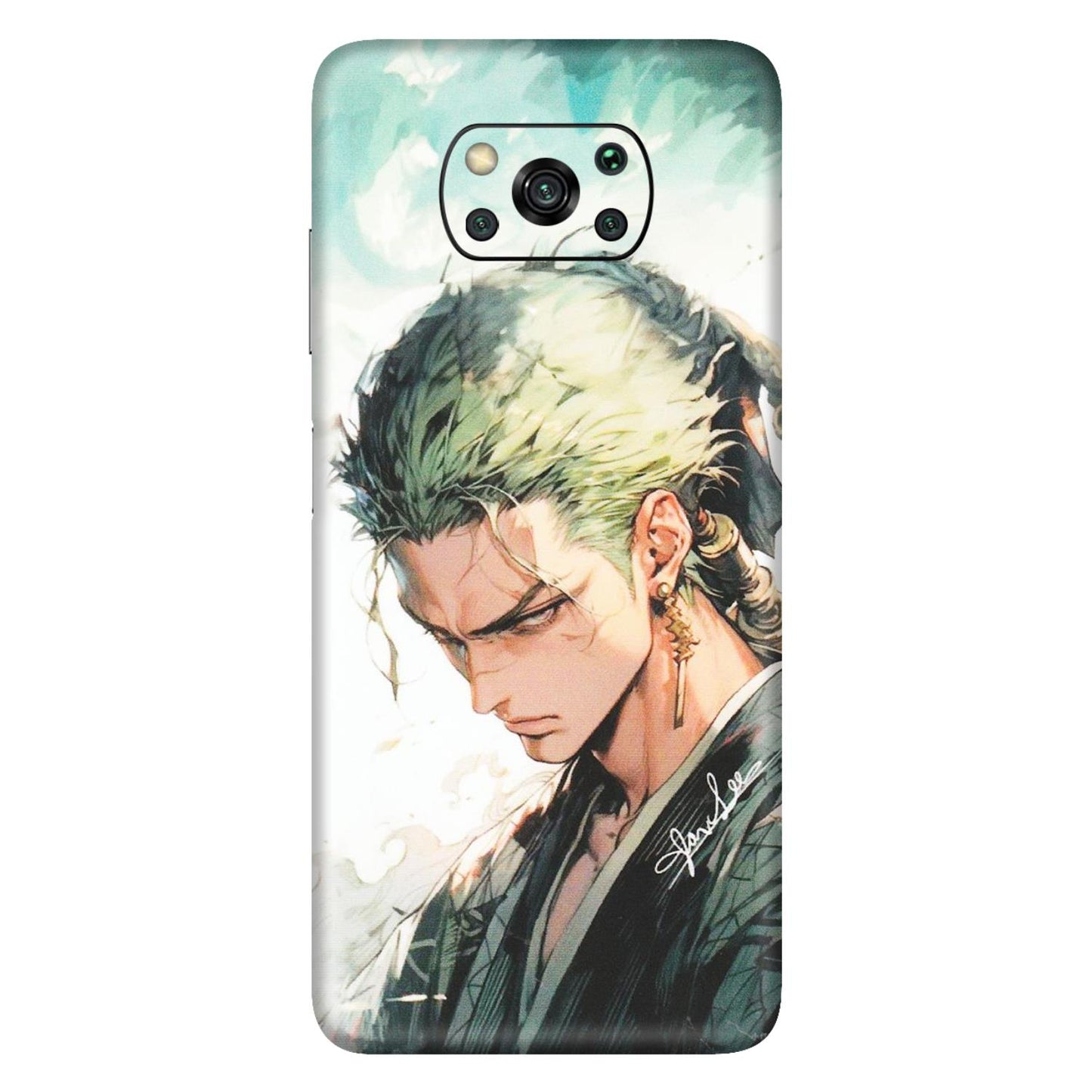 POCO Phone Skins (All Models) - Pirate Hunter One Piece Anime - Matte Finish (M-157) Poco X3