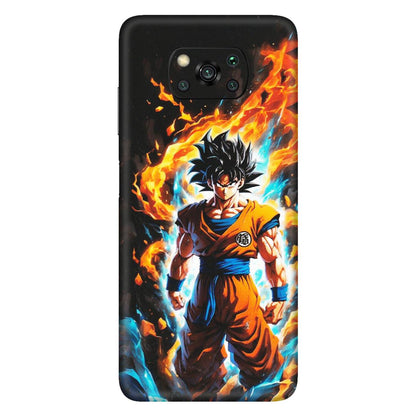 POCO Phone Skins (All Models) - Goku Transformation Anime - Matte Finish (M-159) Poco X3