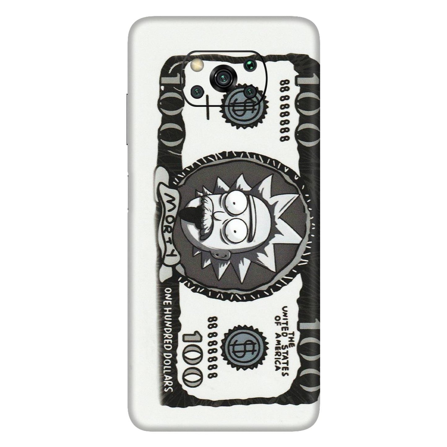 POCO Phone Skins (All Models) - Rick And Morty Hundred Dollar Anime - Matte Finish (M-161) Poco X3