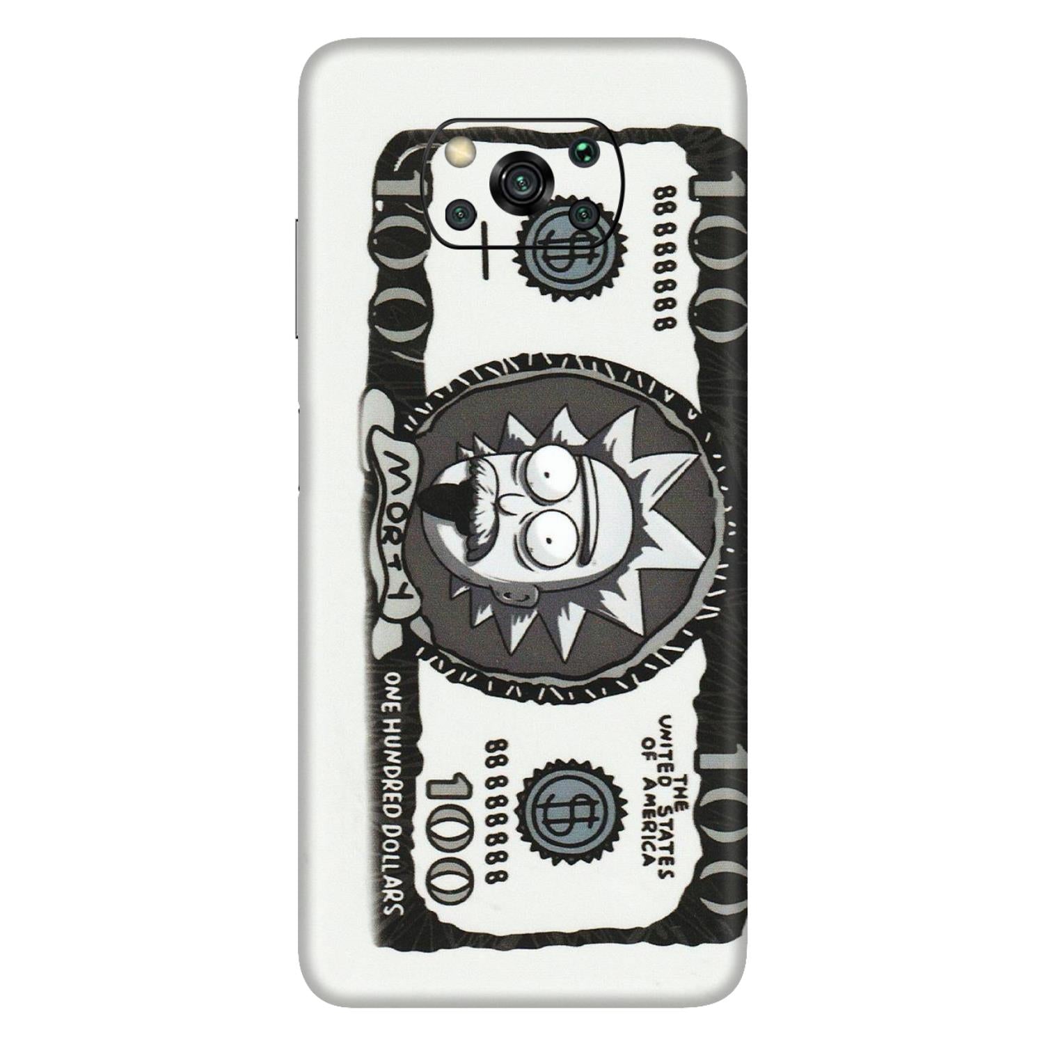 POCO Phone Skins (All Models) - Rick And Morty Hundred Dollar Anime - Matte Finish (M-161) Poco X3