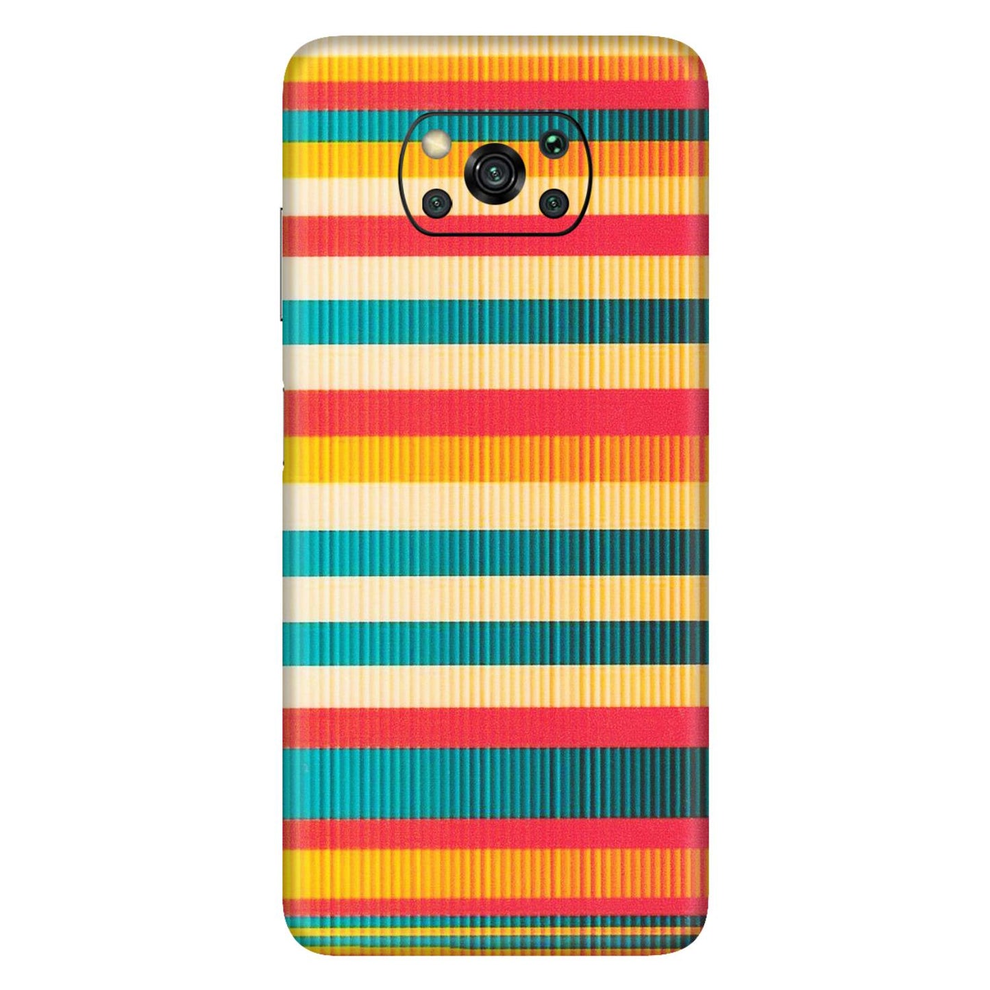 POCO Phone Skins (All Models) - Colourful Stripes Soothing Effect - Matte Finish (M-86) Poco X3
