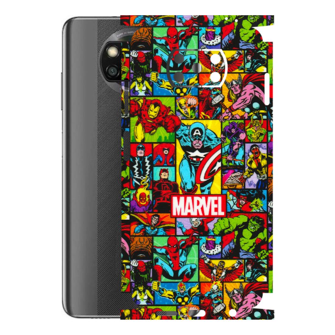 POCO Phone Skins (All Models) - MARVELOUS Comic Characters - 3D Embossed Finish (L-129) Poco X3 NFC
