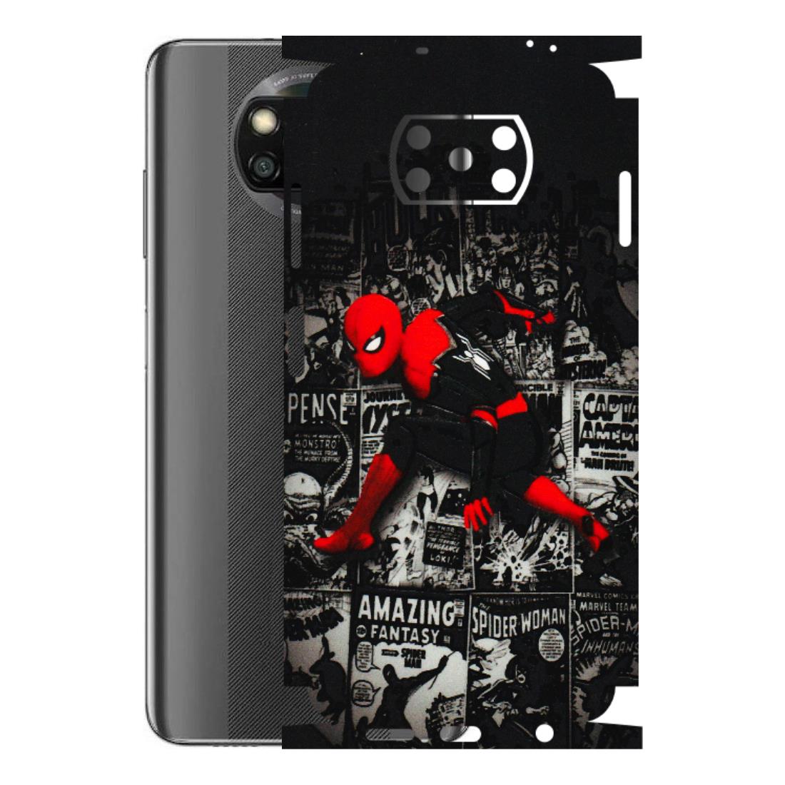 POCO Phone Skins (All Models) - SpiderMan New - 3D Embossed Finish (L-162) Poco X3 NFC