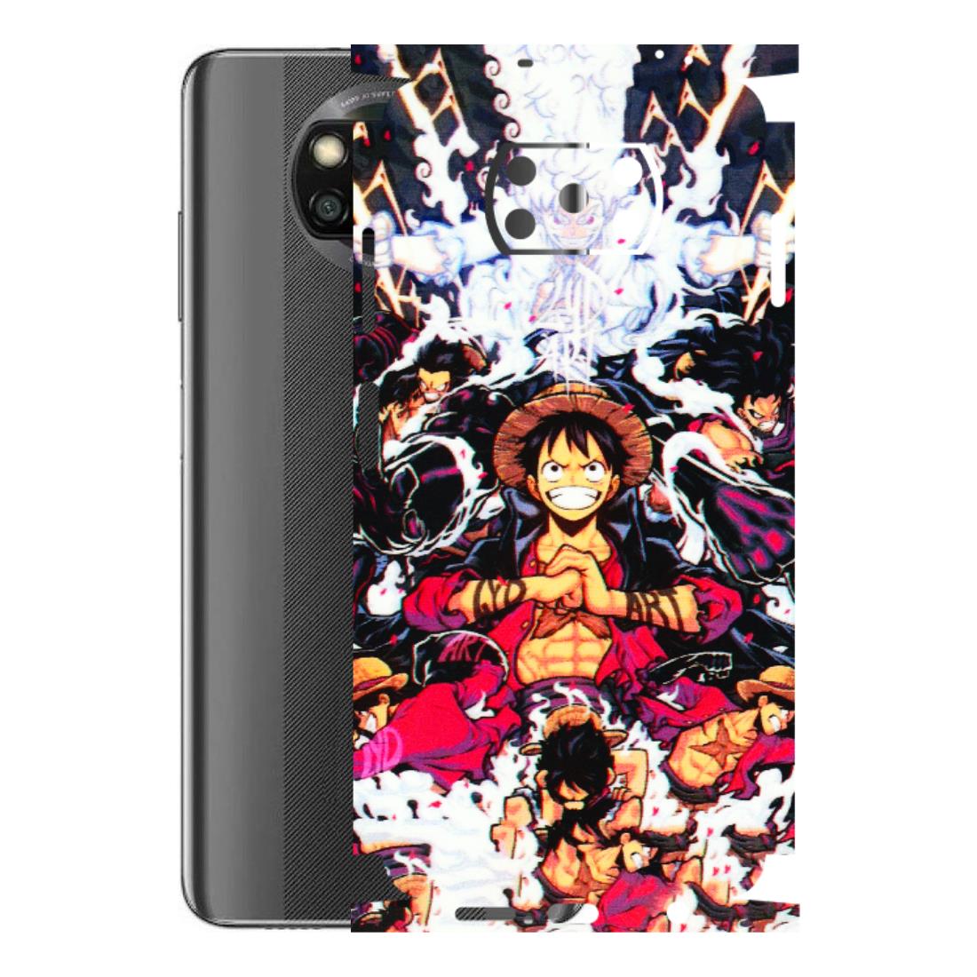 POCO Phone Skins (All Models) - Luffy Anime Character - 3D Embossed Finish (L-203) Poco X3 NFC