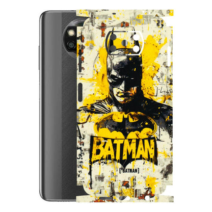 POCO Phone Skins (All Models) - Batman Yellow BT - 3D Embossed Finish (L-304) Poco X3 NFC