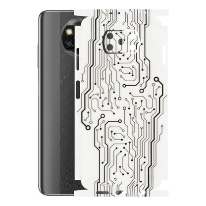 POCO Phone Skins (All Models) - Tech Circuits - Transparent Finish (T-03) Poco X3 NFC