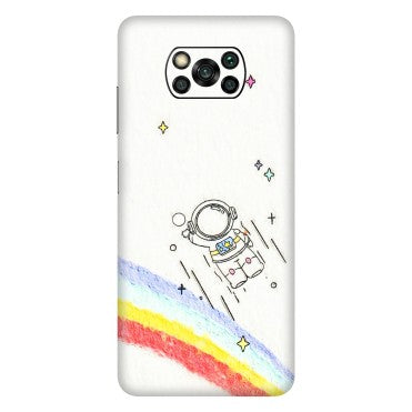 POCO Phone Skins (All Models) - Milkyway Astronaut - 3D Embossed Finish (L-110) Poco X3 PRO