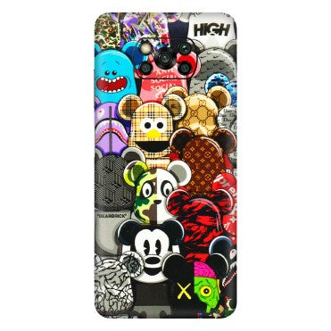 POCO Phone Skins (All Models) - More Mickey Mouses - 3D Embossed Finish (L-118) Poco X3 PRO