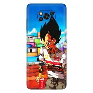 POCO Phone Skins (All Models) - Vegeta - 3D Embossed Finish (L-136) Poco X3 PRO