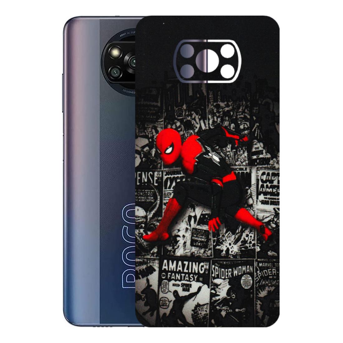 POCO Phone Skins (All Models) - SpiderMan New - 3D Embossed Finish (L-162) Poco X3 PRO