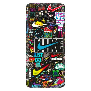 POCO Phone Skins (All Models) - Just Do It Doodles - 3D Embossed Finish (L-166) Poco X3 PRO