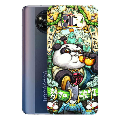 POCO Phone Skins (All Models) - Royal Rich Panda - 3D Embossed Finish (L-170) Poco X3 PRO