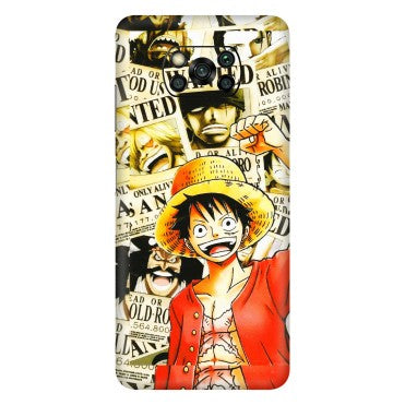 POCO Phone Skins (All Models) - Luffy Anime - 3D Embossed Finish (L-177) Poco X3 PRO