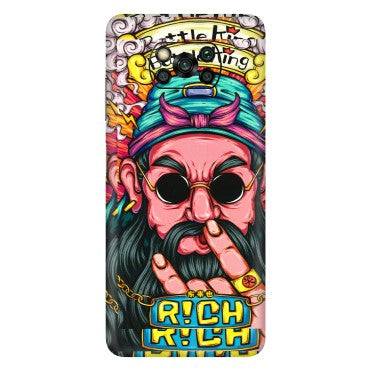 POCO Phone Skins (All Models) - Battle King Dude Face - 3D Embossed Finish (L-178) Poco X3 PRO