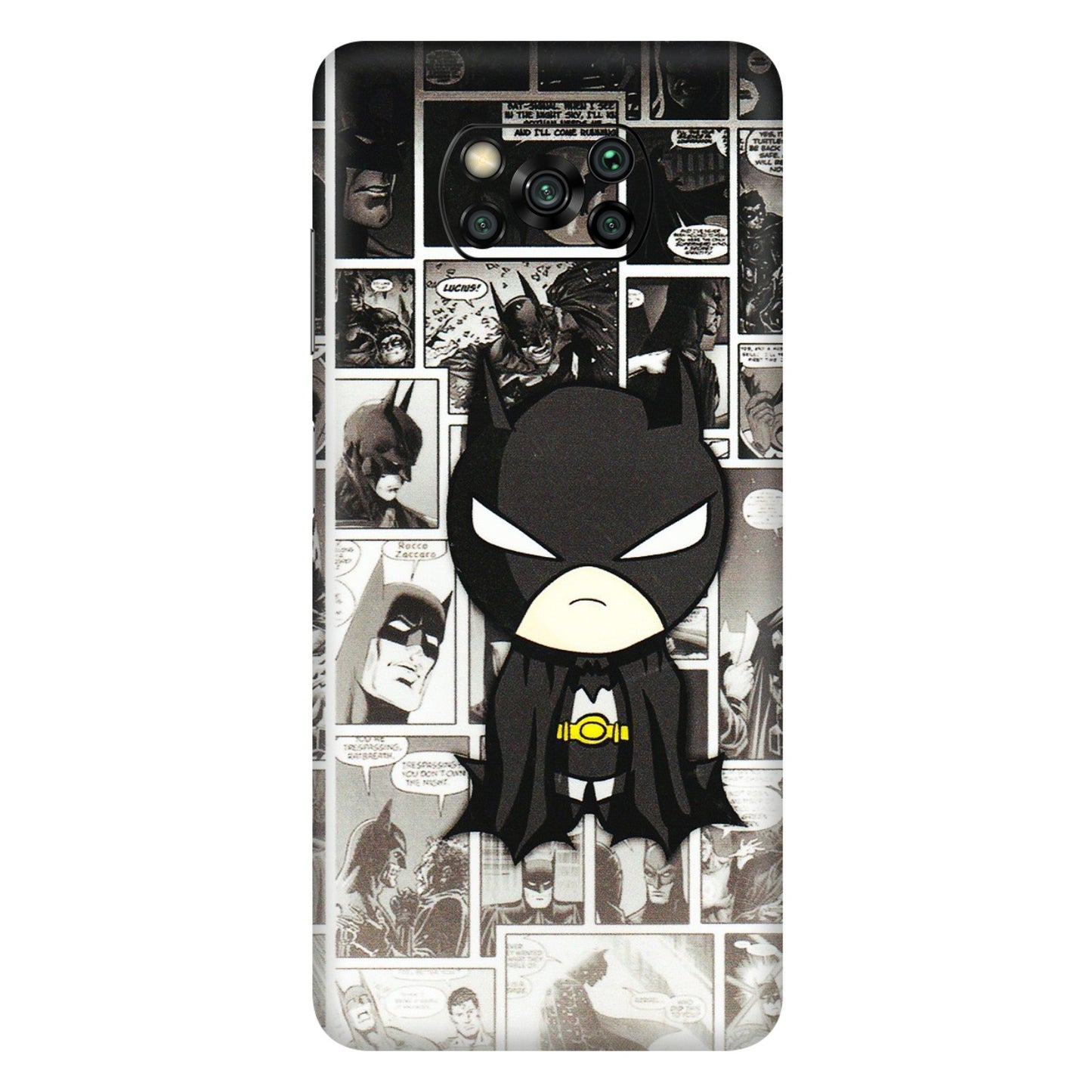 POCO Phone Skins (All Models) - Toon Batman - 3D Embossed Finish (L-182) Poco X3 PRO