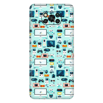 POCO Phone Skins (All Models) - Gadgets Doodle - 3D Embossed Finish (L-184) Poco X3 PRO