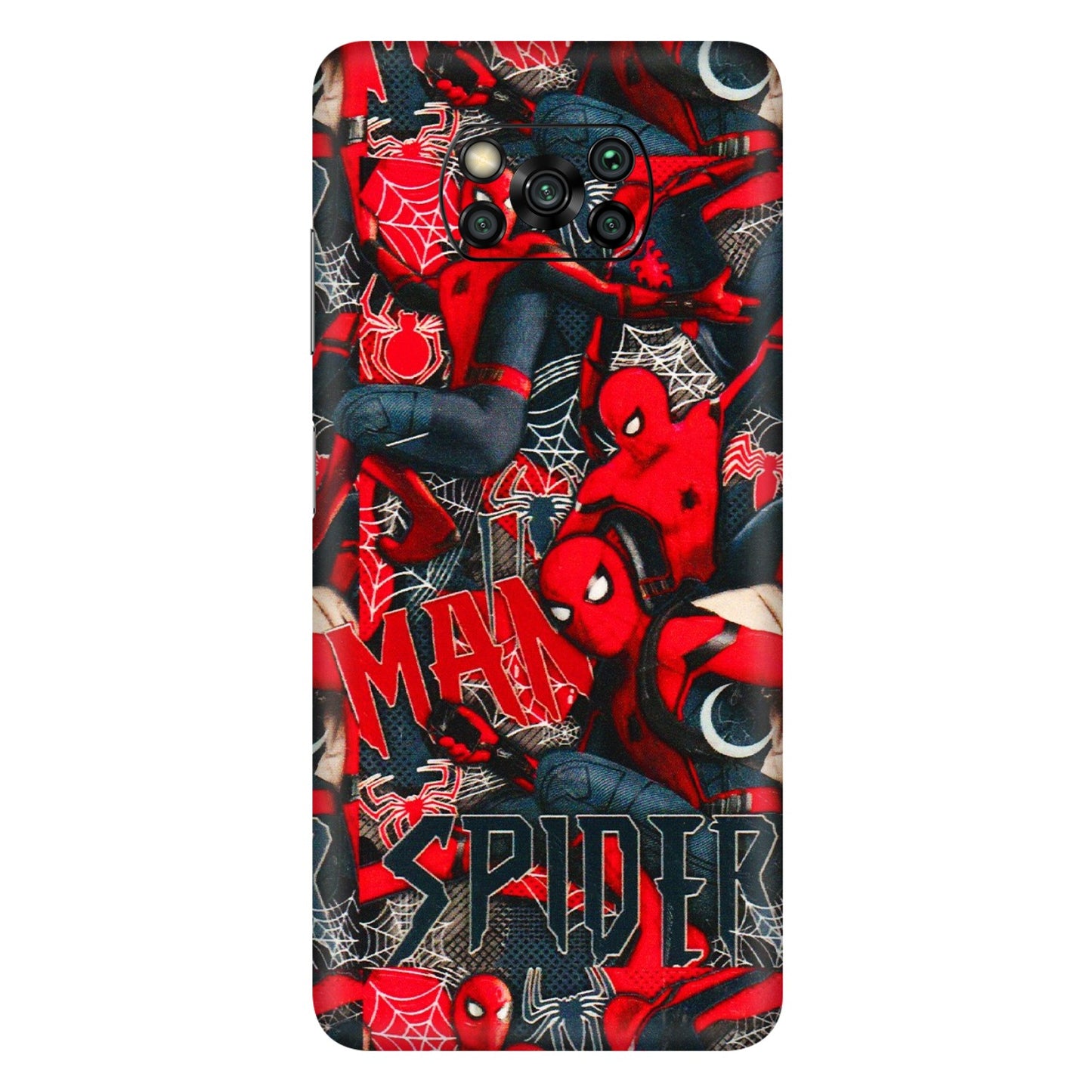 POCO Phone Skins (All Models) - SpiderMan Cool - 3D Embossed Finish (L-188) Poco X3 PRO