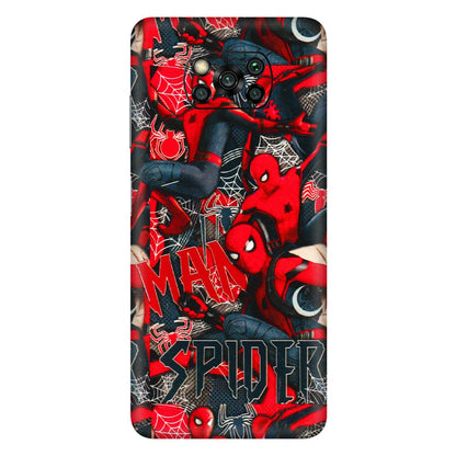 POCO Phone Skins (All Models) - SpiderMan Cool - 3D Embossed Finish (L-188) Poco X3 PRO