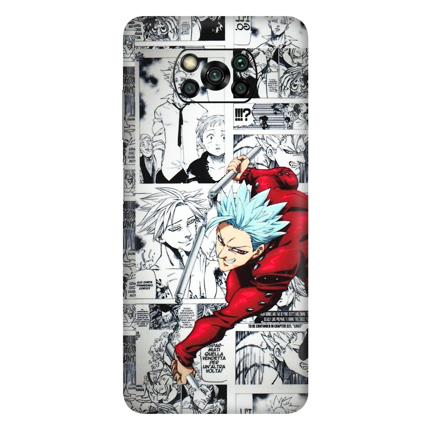 POCO Phone Skins (All Models) - Anime Comic - 3D Embossed Finish (L-192) Poco X3 PRO