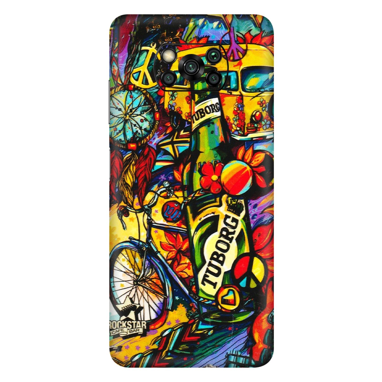 POCO Phone Skins (All Models) - Cool Beer Bottle - 3D Embossed Finish (L-193) Poco X3 PRO