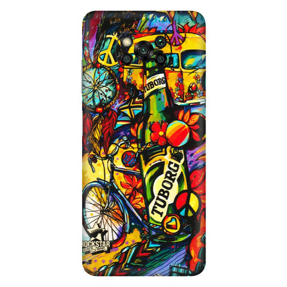 POCO Phone Skins (All Models) - Cool Beer Bottle - 3D Embossed Finish (L-193) Poco X3 PRO