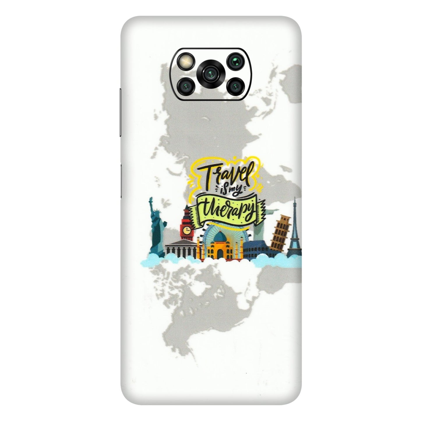 POCO Phone Skins (All Models) - Travel Therapy - 3D Embossed Finish (L-199) Poco X3 PRO