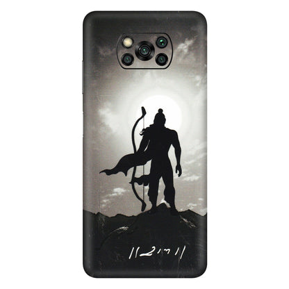 POCO Phone Skins (All Models) - Jai Siya Ram - 3D Embossed Finish (L-200) Poco X3 PRO