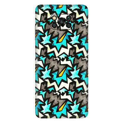 POCO Phone Skins (All Models) - Funky Zig Zag - 3D Embossed Finish (L-223) Poco X3 PRO