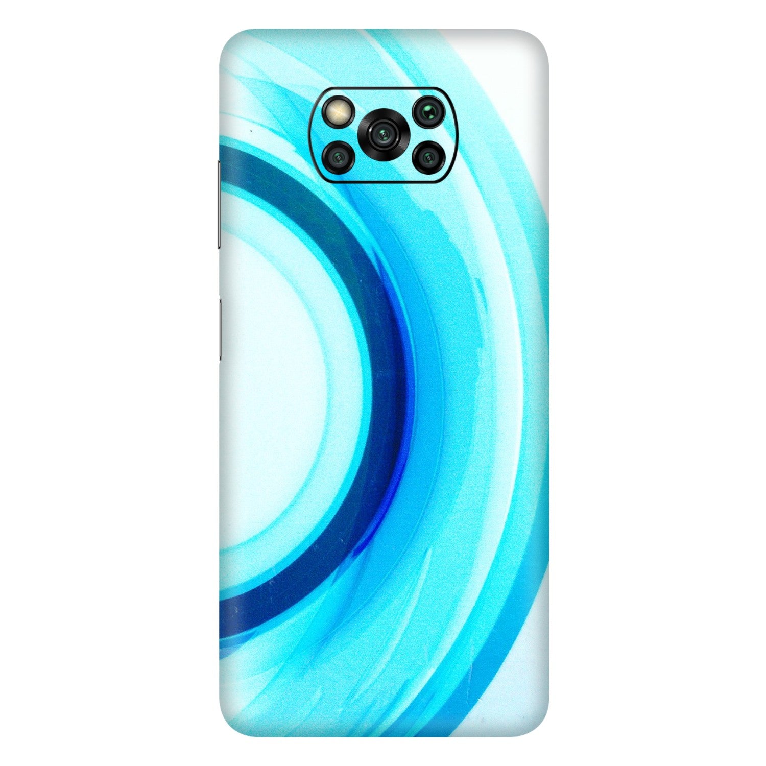 POCO Phone Skins (All Models) - The Blue Curve - 3D Embossed Finish (L-244) Poco X3 PRO