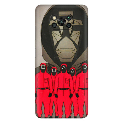 POCO Phone Skins (All Models) - Squid Game Hero - 3D Embossed Finish (L-245) Poco X3 PRO