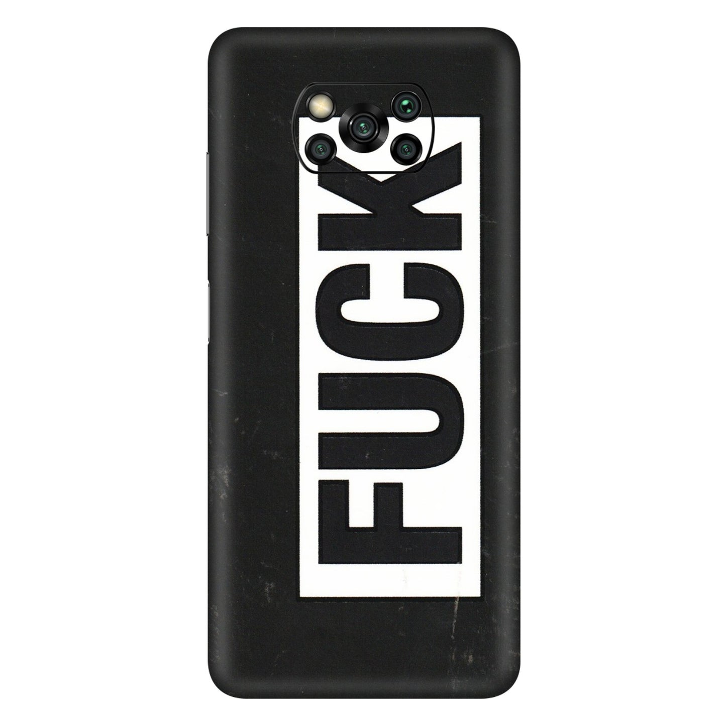 POCO Phone Skins (All Models) - The F Word - 3D Embossed Finish (L-255) Poco X3 PRO