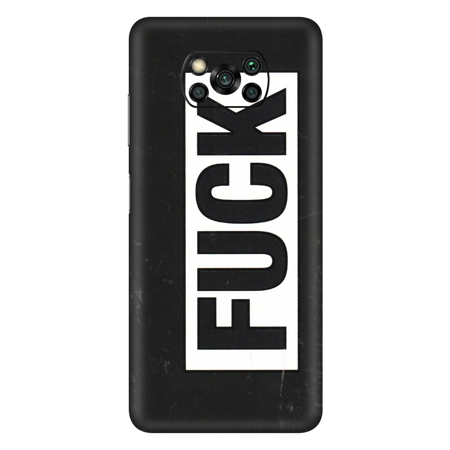 POCO Phone Skins (All Models) - The F Word - 3D Embossed Finish (L-255) Poco X3 PRO